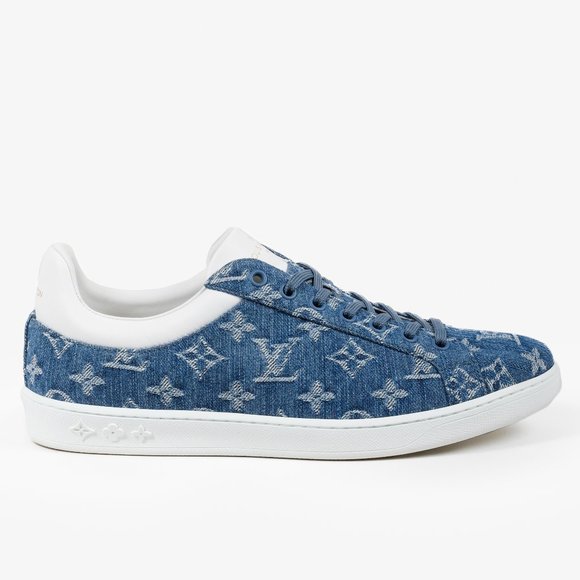 Louis Vuitton Luxembourg Monogram Denim Sneakers - Picture 1 of 12